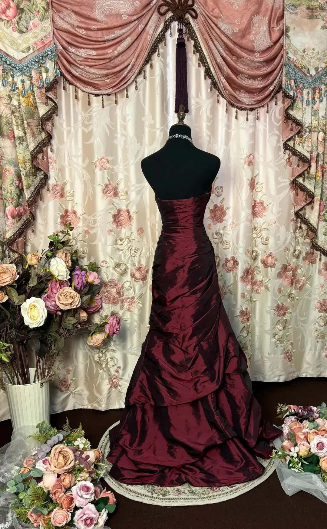 Taooobao™ Trumpet/Mermaid Strapless Sleeveless Floor-Length Taffeta Prom Dresses with Sequins & Ruffles