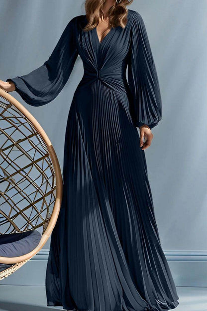 A Line V-Neck Mother of the Bride Dresses with Ruched