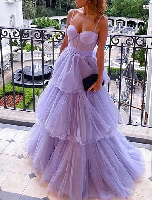 Ball Gown Prom Dresses Vintage Dress Formal Wedding Guest Floor Length Sleeveless Sweetheart Tulle Backless with Pleats Ruched dress to impress