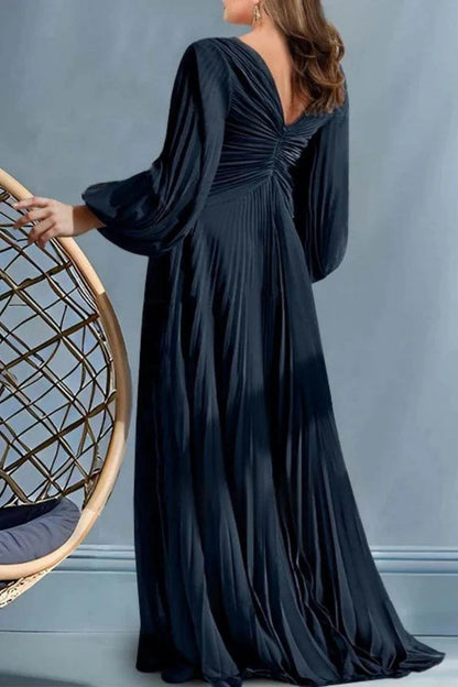 A Line V-Neck Mother of the Bride Dresses with Ruched