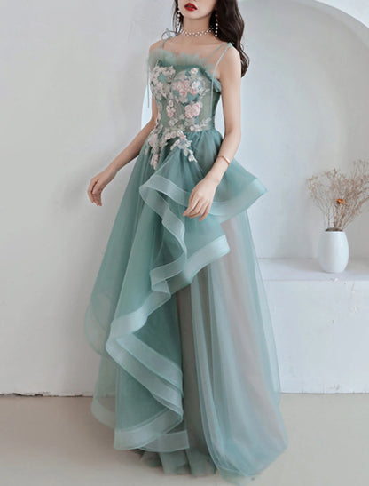 Fashion new net red banquet annual meeting evening dress aura host long dress skirt female fairy dream dress to impress