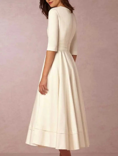 Beach Simple Wedding Dresses A-Line V Neck Sleeveless Court Train Satin Bridal Gowns With Pleats Ruched dress