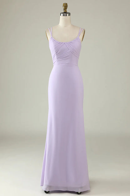 Sage Green Mermaid Draped Bridesmaid Dress